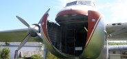 A Bristol airplane, opened at the front. 
