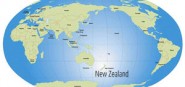 A globe map. 