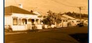 A sepia picture of historic Elliott Street. 