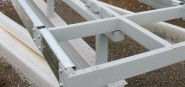 A steel construction beam. 