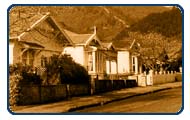 A black and white image of Seymour Avenue. 