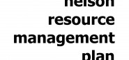 The cover page and title of Nelson Resource Manage