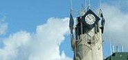 The clocktower at Civic House, the Nelson City Cou