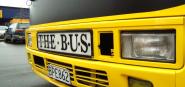 The front of a Nelson bus.