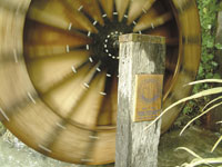 Water wheel at Queens Gardens