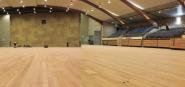 An interior shot of Trafalgar Centre with hardwood