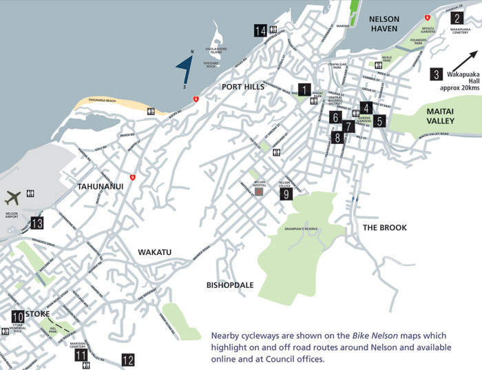 A map of the Trevor Horne Trail. 