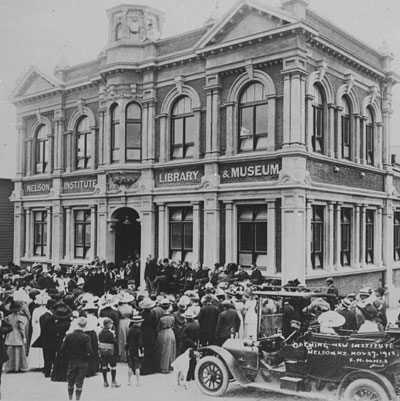 A historic image from 1913 of the Nelson Institute. 