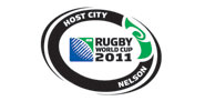 The RWC 2011 Host City Nelson logo. 