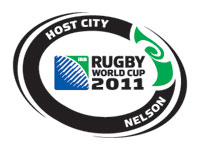 Rugby World Cup 2011 Host City Nelson logo. 