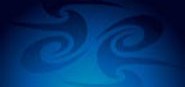 A Maori symbol on blue background. 