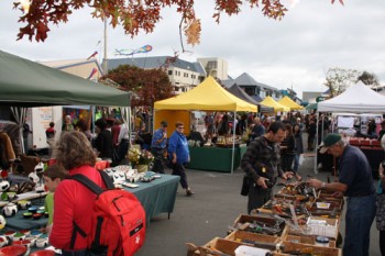 The famous Nelson Saturday Market. 