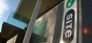 An exterior building shot with the i-SITE sign. 