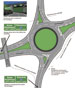 Annesbrook Drive and Whakatu Drive roundabout crash spot map. 