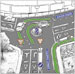 Halifax Street and Haven Road roundabout crash spot map. 