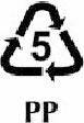Plastics recycling symbol 5