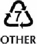 Plastics recycling symbol 7